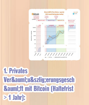 Bitcoin steuerfrei nach einem jahr